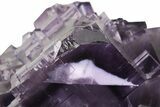 Purple Cubic Fluorite Crystal Cluster w/ Phantoms - Cave-In-Rock #240780-2